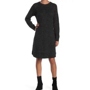 Madewell Charcoal Gray Long Sleeve Sweater Dress Size XL EUC!!!